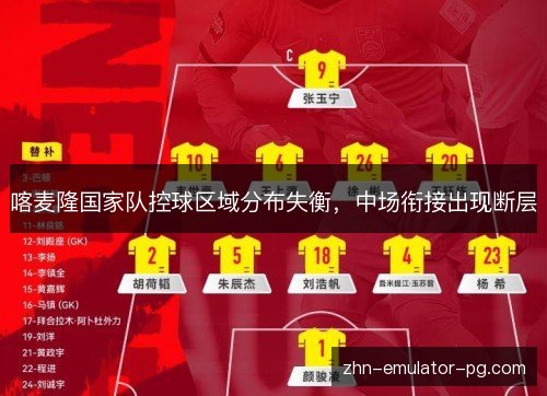 喀麦隆国家队控球区域分布失衡，中场衔接出现断层
